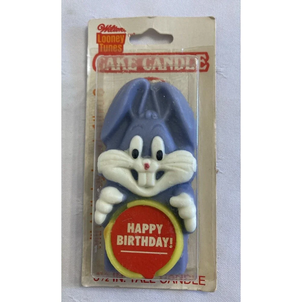 Vintage Wilton Looney Tunes Bugs Bunny Cake Topper Birthday Candle Warner Bros